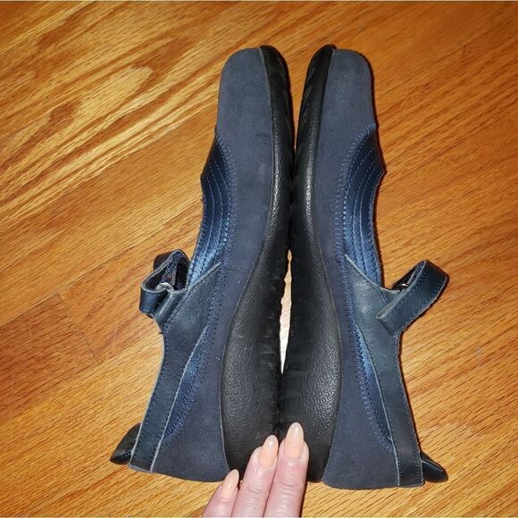 Naot blue leather Maryjane flats - Picture 6 of 8